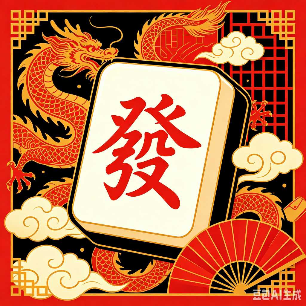 classic oriental board game mahjong